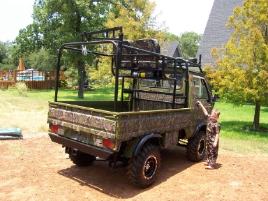 safari rack on mini truck - for hunting
