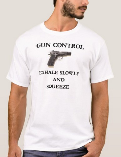 Gun Control
                            Exhale T-Shirt