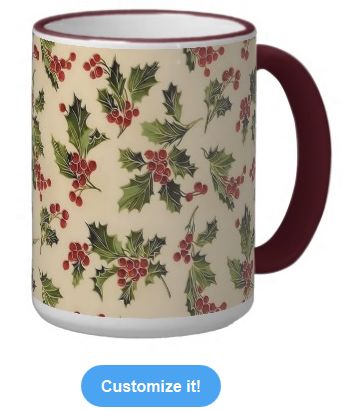 Christmas Holly Mug