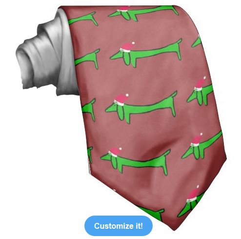 Dachshund
                  Christmas Tie