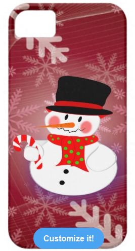 Happy
                          Snowman Christmas Cell Phone Case