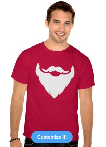 Santa
                          Claus Beard T Shirt
