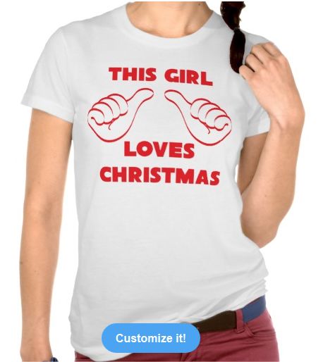This
                          Girl Loves Christmas T Shirt