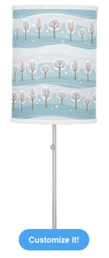 Winter Forest Christmas Lamp