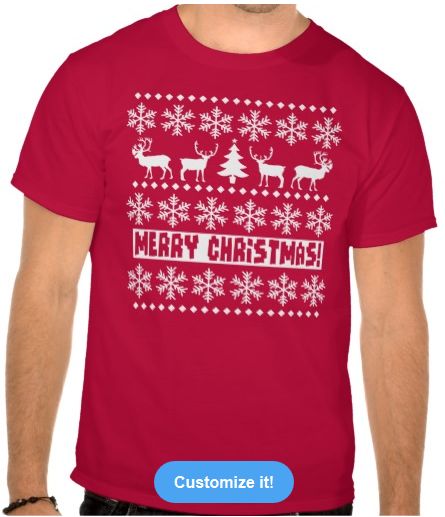 Christmas Caribou T Shirt